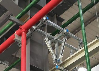 西岗该抗震支架的整体式支吊架结构协调性好